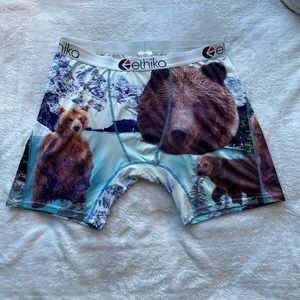 Ethika Grizzly Bear Underwear Men Women XXL |  Closet Label #20.)